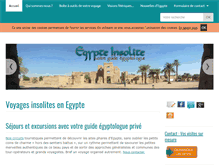 Tablet Screenshot of egypte-insolite.com